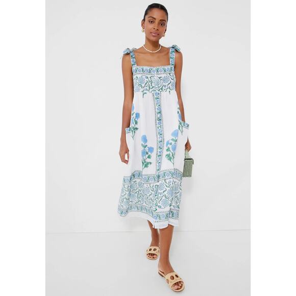 TUCKERNUCK Juliet Dunn Exclusive Poppy Tie Shoulder Dress NWT Size 2 - Picture 6 of 10